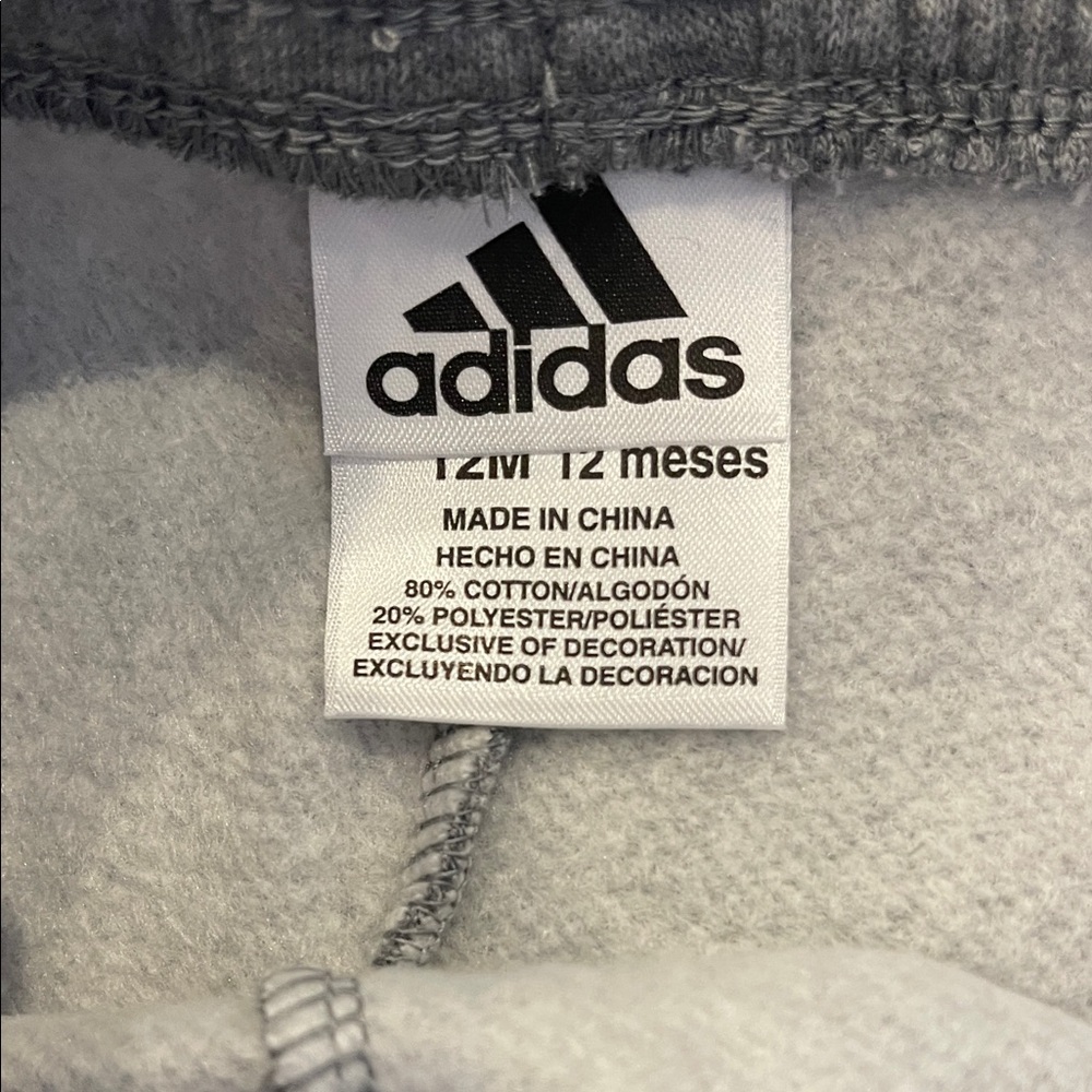 NWT Adidas Infant 2-Piece Tracksuit Set Size 12M - Picture 6 of 6